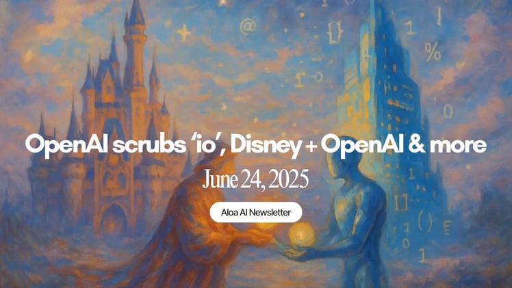 OpenAI scrubs ‘io’, Disney + OpenAI & more (June 24, 2025)