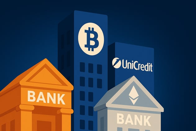 🏦 The banks are back — and this time, they brought crypto snacks