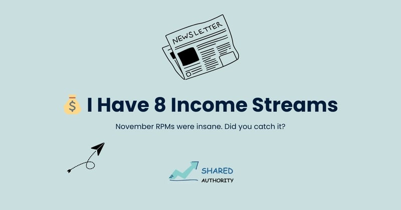 💰 I Have 8 Income Streams (And Still Hunting For More)