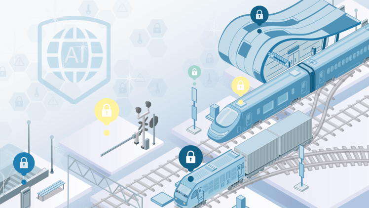 Cómo la inteligencia artificial está revolucionando la ciberseguridad en la industria ferroviaria.