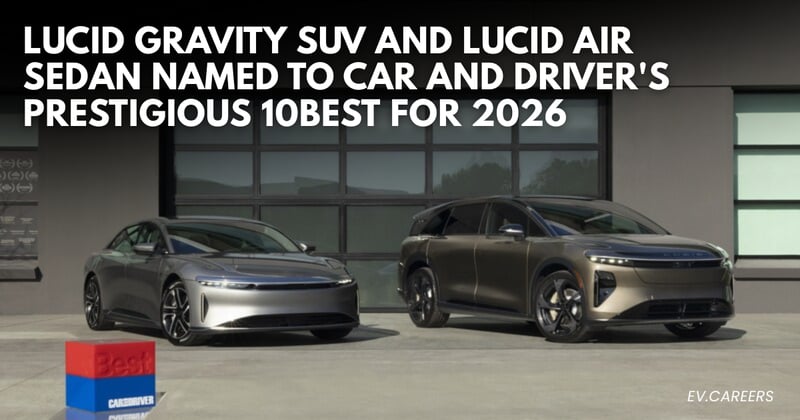🔥 Big EV Wins: Lucid Takes 10Best, CES AI Tech & Charging Growth