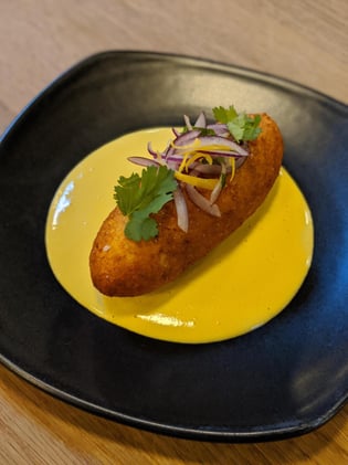 Bald Buck - Fried Stuffed Potatoes