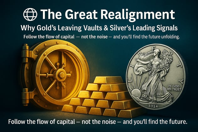 🌐 The Great Realignment - Why Gold's Leaving Vaults & Silver’s Leading Signals