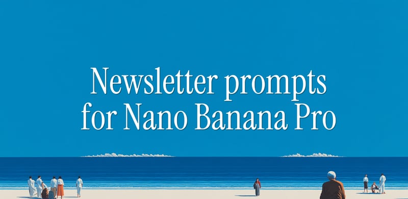 Nano Banana Pro prompts for better looking newsletters 📬