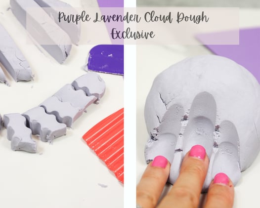 Purple Lavender Cloud Dough With Overhead Video! {Exclusive} SOLD