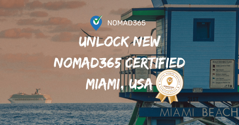 Welcome Miami! Plus, 50% Off Nomad365 Certification 🎉
