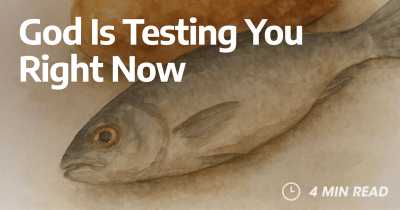 God Is Testing You Right Now