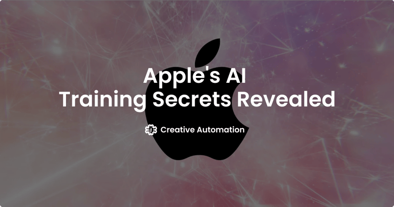 Apple's AI Training Secrets Revealed