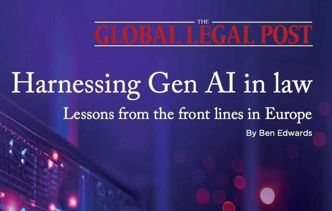 EU law firms are learning that GenAI’s real challenge isn’t the tech itself—it’s integrating it into human systems. To act with foresight is to gain a competitive edge in an AI-powered legal world.
