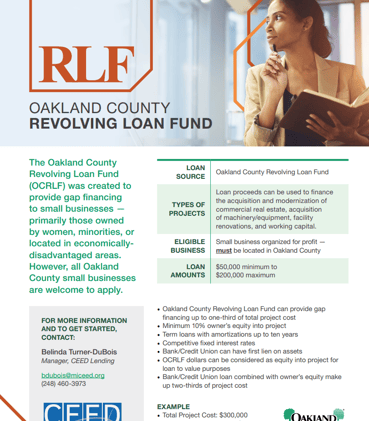 Oakland County Revolving Loan Funds