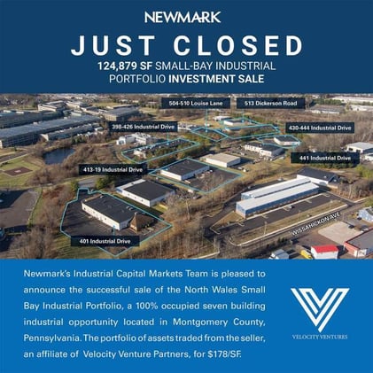 Small Bay Daily - November 6 - Newmark sells Philadelphia area small bay portfolio for $22M