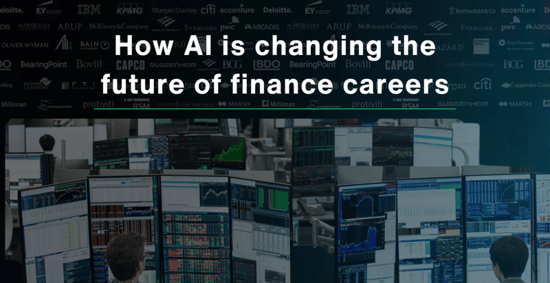 The impact of AI on finance careers