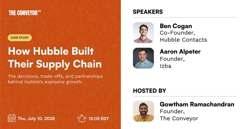 Event Takeaways: How Hubble Built Their Supply Chain