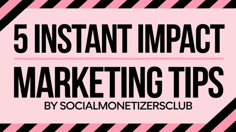 5 Instant Impact Marketing tips for Instagram!