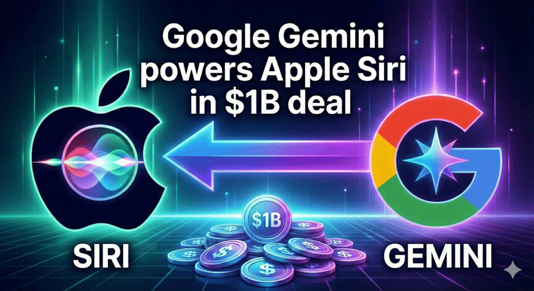 Google Gemini powers Apple Siri in $1B deal