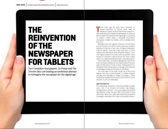 El periódico se reinventa en versión tablet