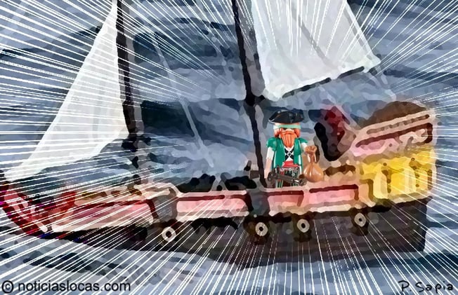Este barco de Playmobil ha estado navegando en alta mar durante casi un año