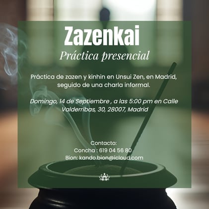 Zazenkai - Práctica Presencial