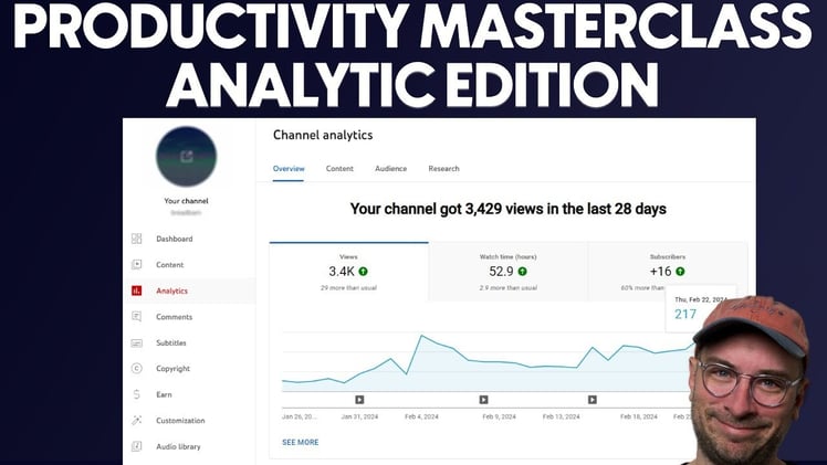 PRODUCTIVITY MASTERCLASS: Analytics Edition (Part 1 out of 2)