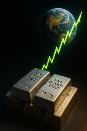Silver Primed To Head Towards $70 & Eventually Beyond $333 As Silver February Call Options Nearly Double And 9-Day Flag Formation Broken, Golden Fibonacci Extension Suggests $71 for SLV, Global Debt Reaches $345.7 Trillion - 310% of Global GDP