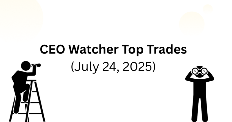 Top insider trades (Thu, Jul 24)