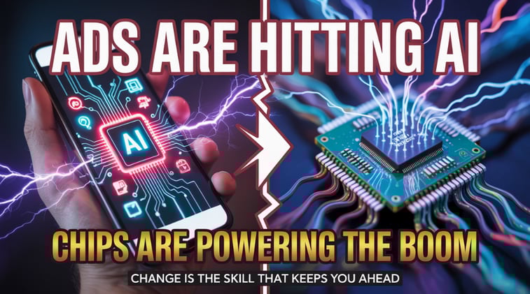 Ads Are Hitting AI, Chips Are Powering the Boom, and Change Is the Skill That Keeps You Ahead