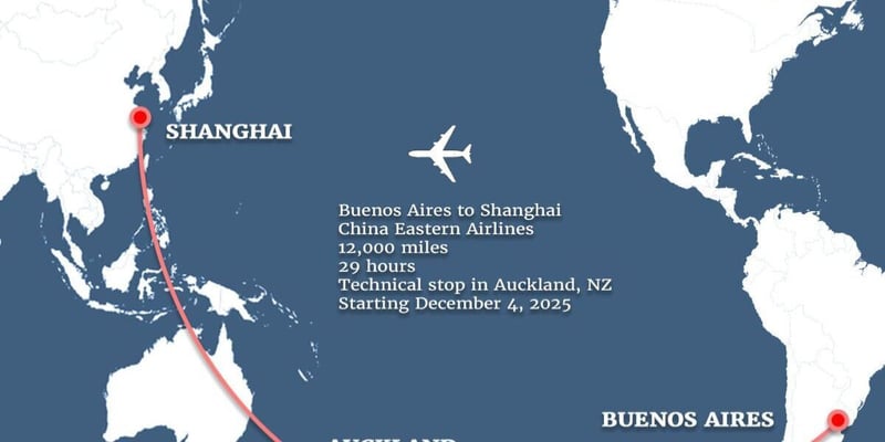 29 Hours, 12,200 Miles: the New Longest Direct Flight in the World