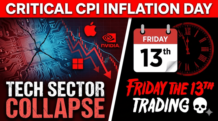 🔥 DCG COMMAND CENTER WEEKLY GAMEPLAN 🔥CRITICAL CPI INFLATION DAY: Tech Sector Collapse Meets Friday the 13th Trading