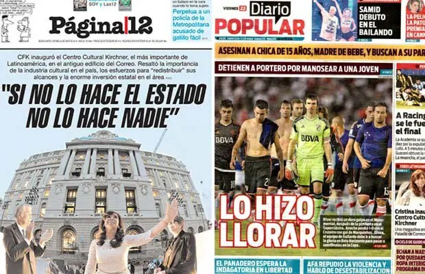 Se inauguró Centro Cultural Néstor Kirchner, comienzan festejos por el 25 de mayo, Brasil entró en recesión, premian film argentino en Cannes, perdieron River y Racing