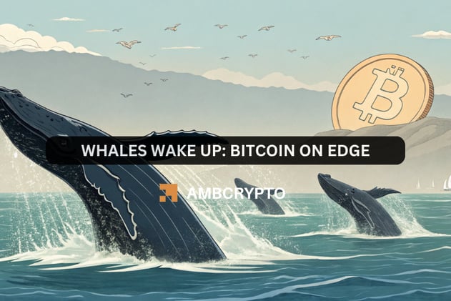 Whales wake up: Bitcoin on edge