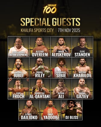 EPIC LINE-UP OF GLOBAL STARS SET TO ATTEND LANDMARK BRAVE 100 EVENT IN BAHRAIN