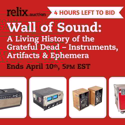 4 Hours Left to Own Grateful Dead Cymbal Case #75