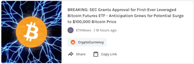 SEC approves first-ever leveraged Bitcoin Futures ETF