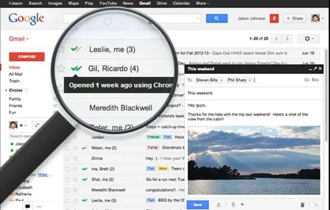 Dos tildes: como el Whatsapp pero en Gmail