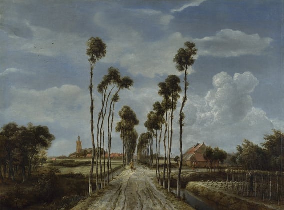 "The Avenue at Middelharnis" -  Meindert Hobbema