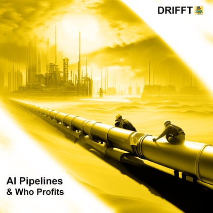 DRIFFT Newsletter - pipelines for geospatial ai workflows and who profits most from AI? 