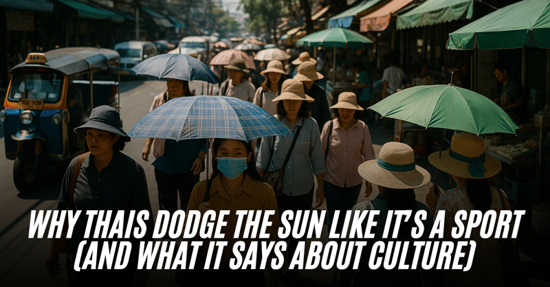 Why Thais Dodge the Sun Like It’s a Sport (And What It Says About Culture)