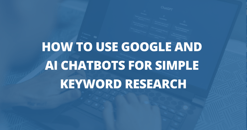 📸 How to use AI chatbots for keyword research