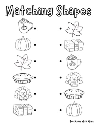 Fall Matching Shapes