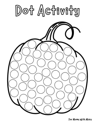Pumpkin Dot Activity