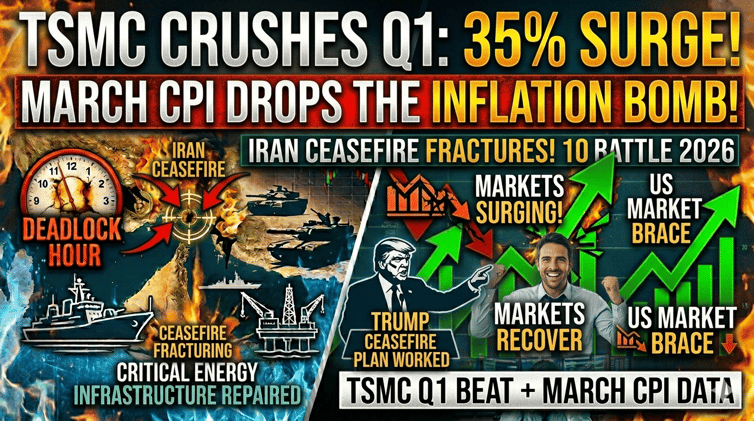 π¨ TSMC CRUSHES Q1 WITH 35% SURGE, MARCH CPI DROPS THE INFLATION BOMB & IRAN CEASEFIRE FRACTURES β YOUR COMPLETE FRIDAY APRIL 10 BATTLE PLAN
