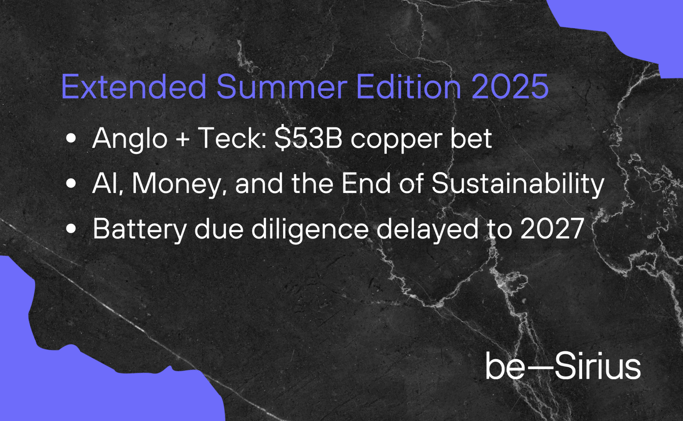 Keeping up with ESG - Extended Summer Edition 2025