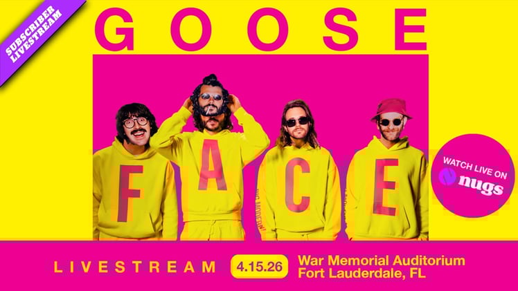 Stream Goose Live from Fort Lauderdale, FL Tonight