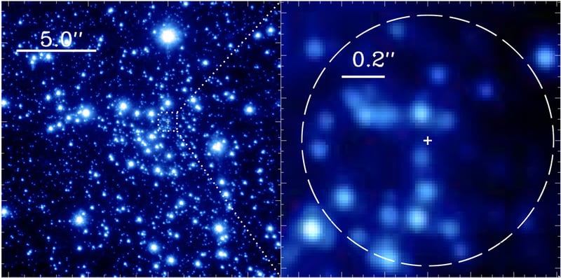 Did a smaller but still giant black hole recently merge with the one at the center of our galaxy?