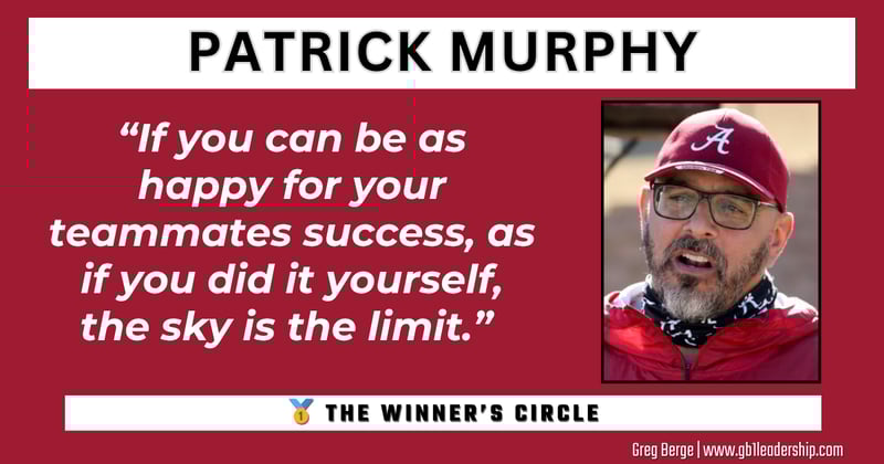 🥇The Winner's Circle: Patrick Murphy