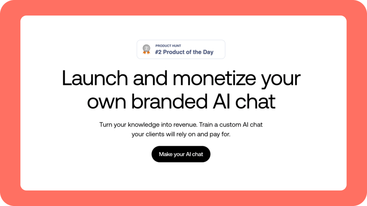💬 Turn Your Knowledge Into a Branded AI Chat