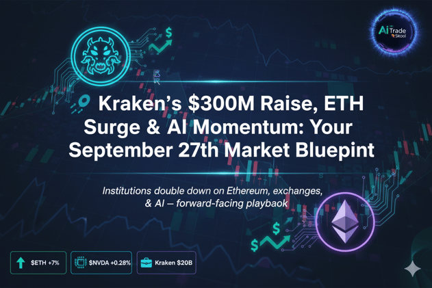 π Krakenβs $300M Raise, ETH Surge & AI Momentum: Your September 27th Market Blueprint