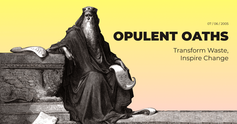 Opulent Oaths - Transform Waste, Inspire Change