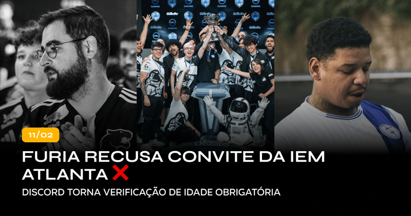 FURIA recusa convite da IEM Atlanta ❌