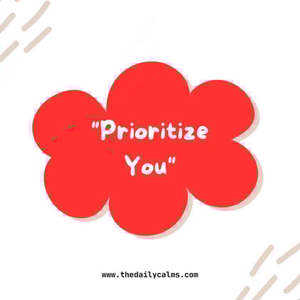 Prioritize you, prosper naturally